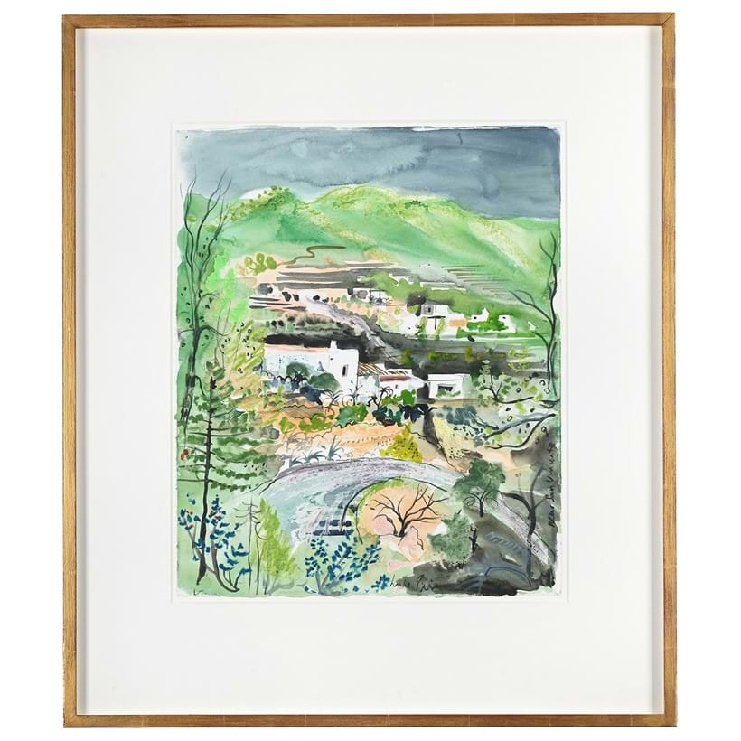 Inline Image - Lot 217: Luke Piper (B. 1966), ''Sam Vicante' Ibiza October '07', Watercolour on paper | Est. £200-400 (+ fees)