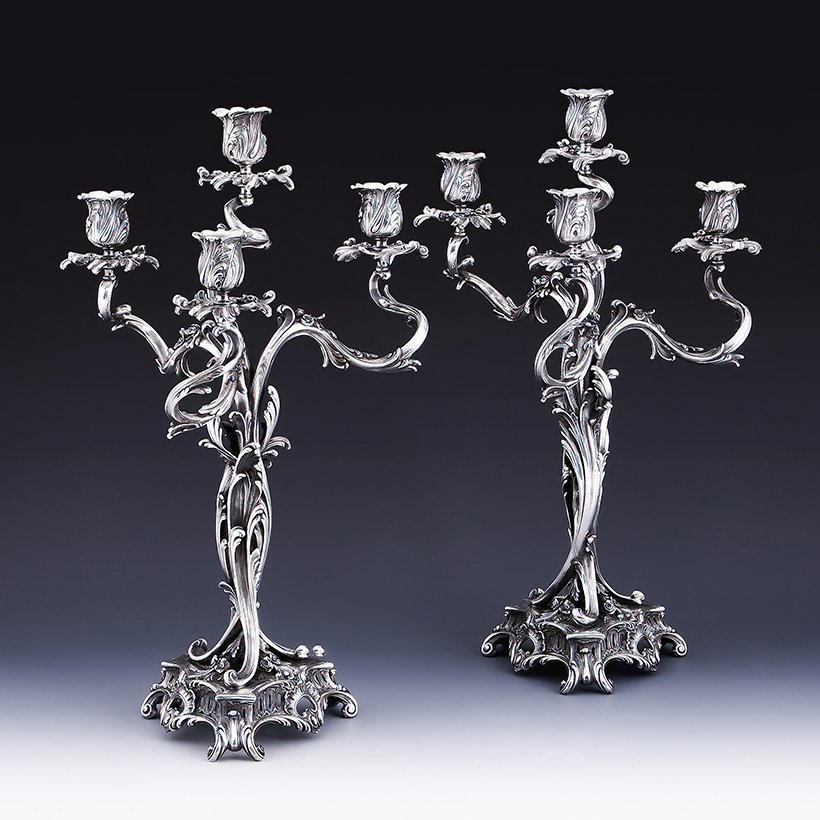 14666 Lot 226 18062024 a pair of french silver four light candelabra cardeilhac, paris, minerva marks, early 20th century.jpg