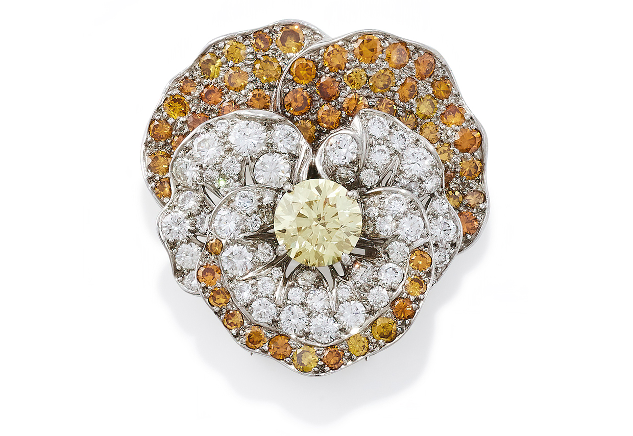 Lot 345 - Pansy brooch by Oscar Heyman & Brothers on white background.jpg