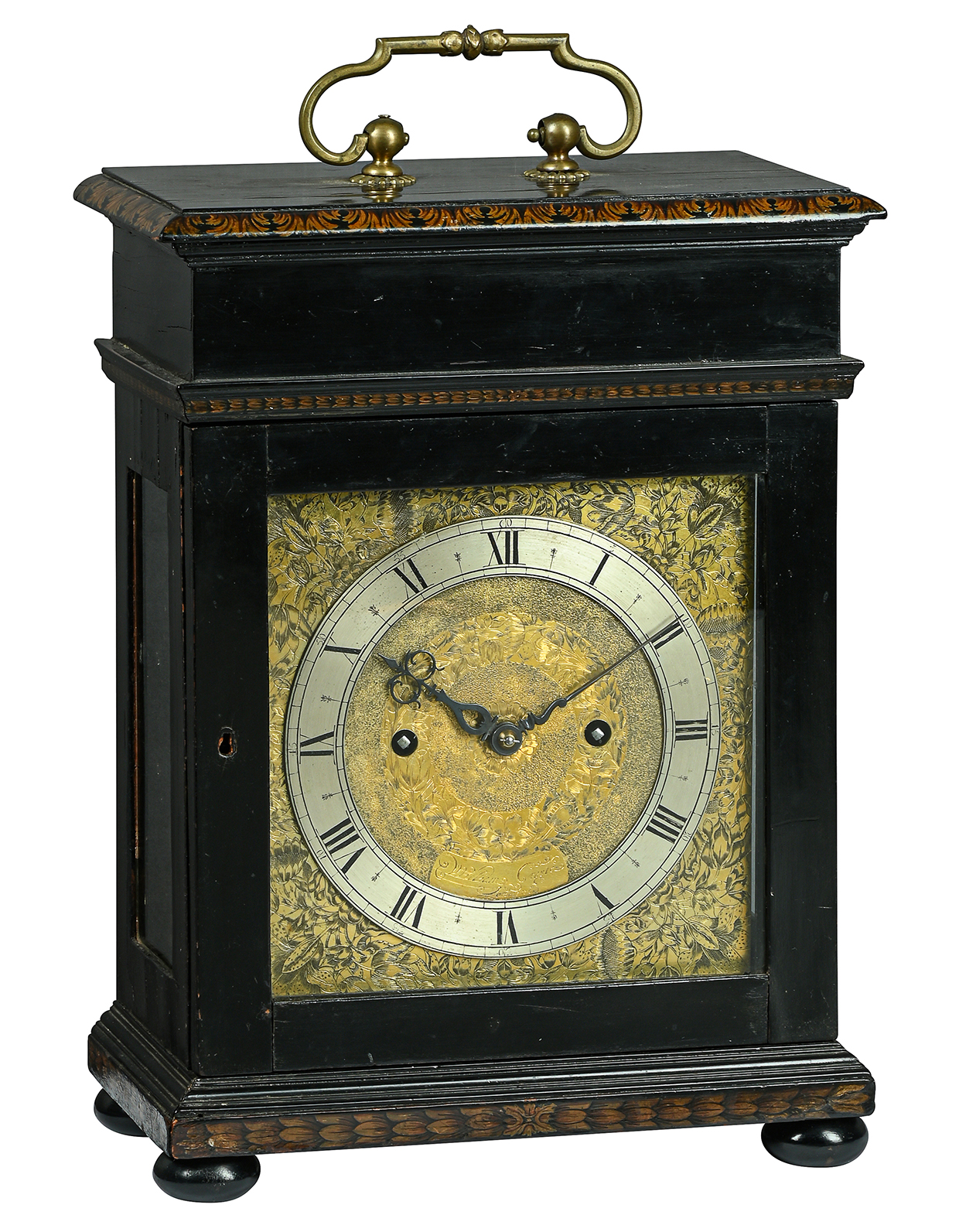 Inline Image - Lot 199: A fine and rare Charles II ebonised table clock of the 'Edward East' School, William Crayle, London, circa 1665-1700 | £20,000-30,000 (+ fees)