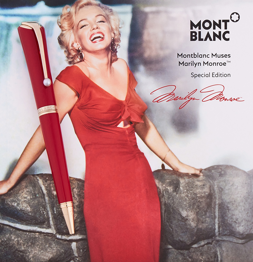 Inline Image - Montblanc, Muses, Marilyn Monroe, a special edition ballpoint pen, 2022 | Sold for £567