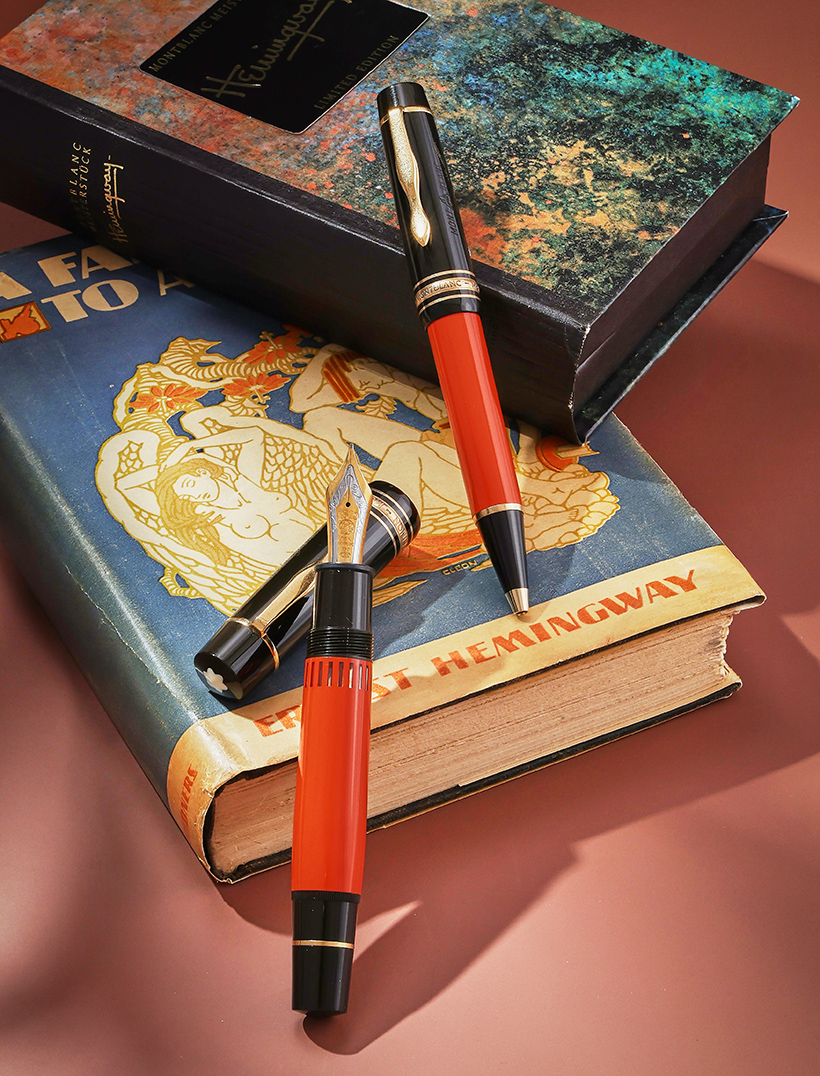 Inline Image - L: Montblanc, Writers Edition, Ernest Hemingway, A limited edition fountain pen, 1992 | Sold for £2,016 R: Montblanc, Writers Edition, Ernest Hemingway, A limited edition ballpoint pen, 1992 | Sold for £479