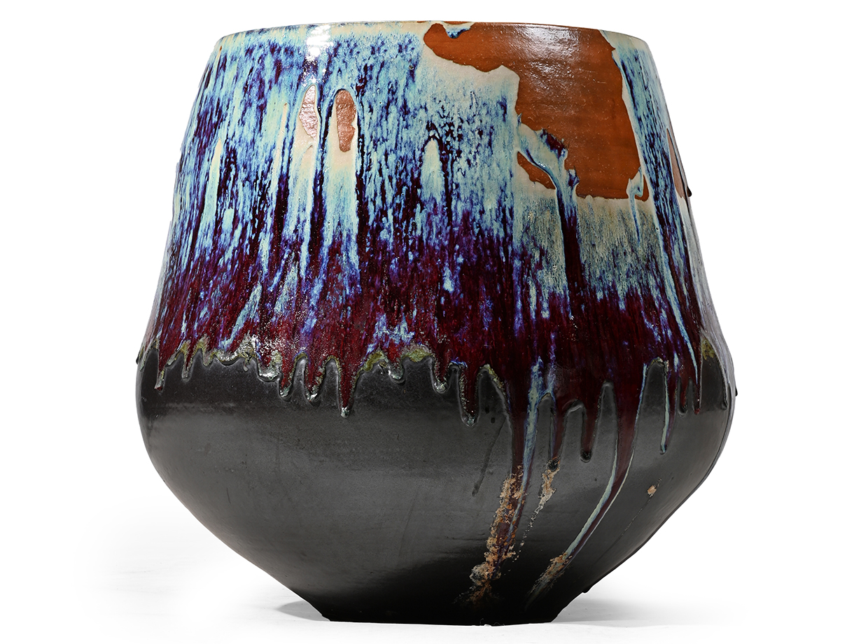 Lot 6 - A Chinese polychrome glazed planter, 20th century.jpg