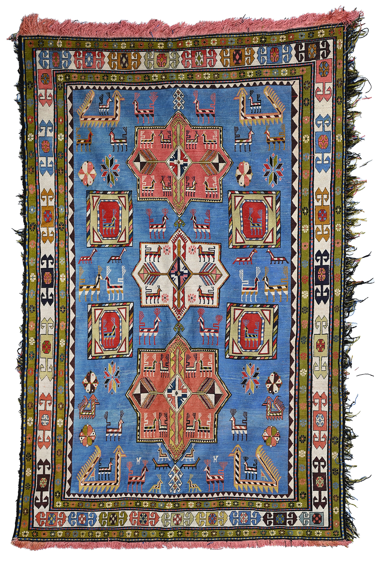 Inline Image - Lot 15: A Caucasian Soumak carpet | Est. £200-300 (+ fees)