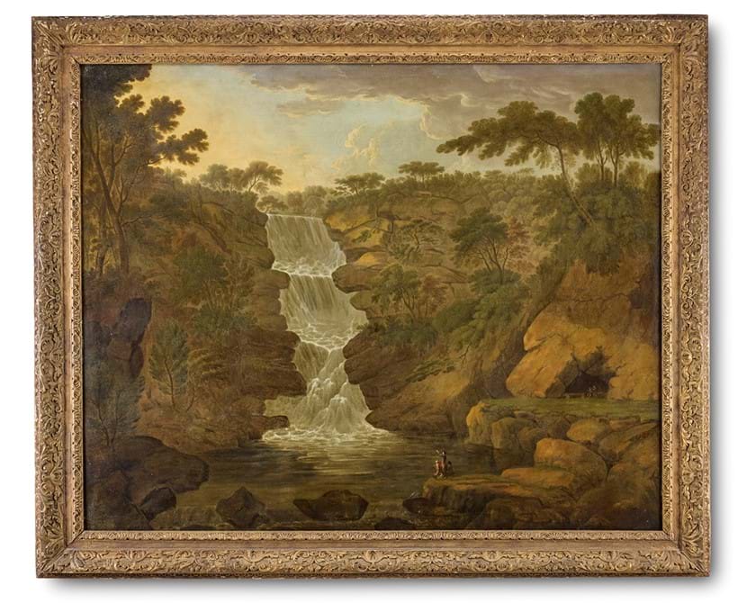Inline Image - Lot 328: Jonathan Fisher (Irish 1740-1809), ‘A View of O'sullivan's Cascade, Killarney’, Oil on canvas | Est. £40,200