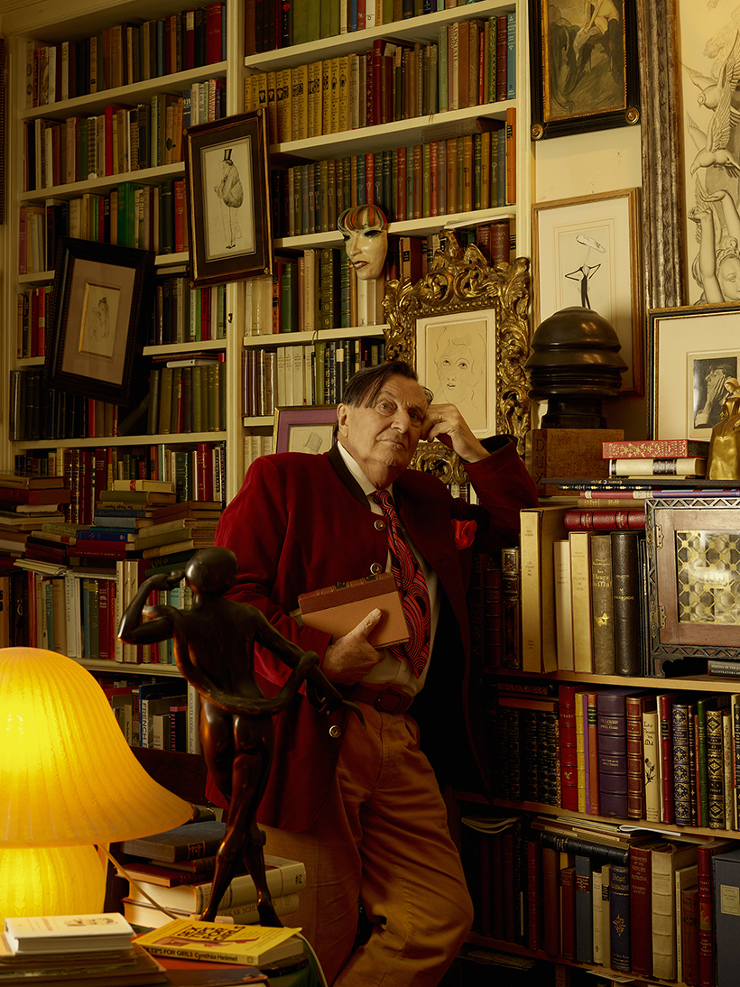 Inline Image - Barry Humphries in his library | Photograph by Henry Bourne ©
