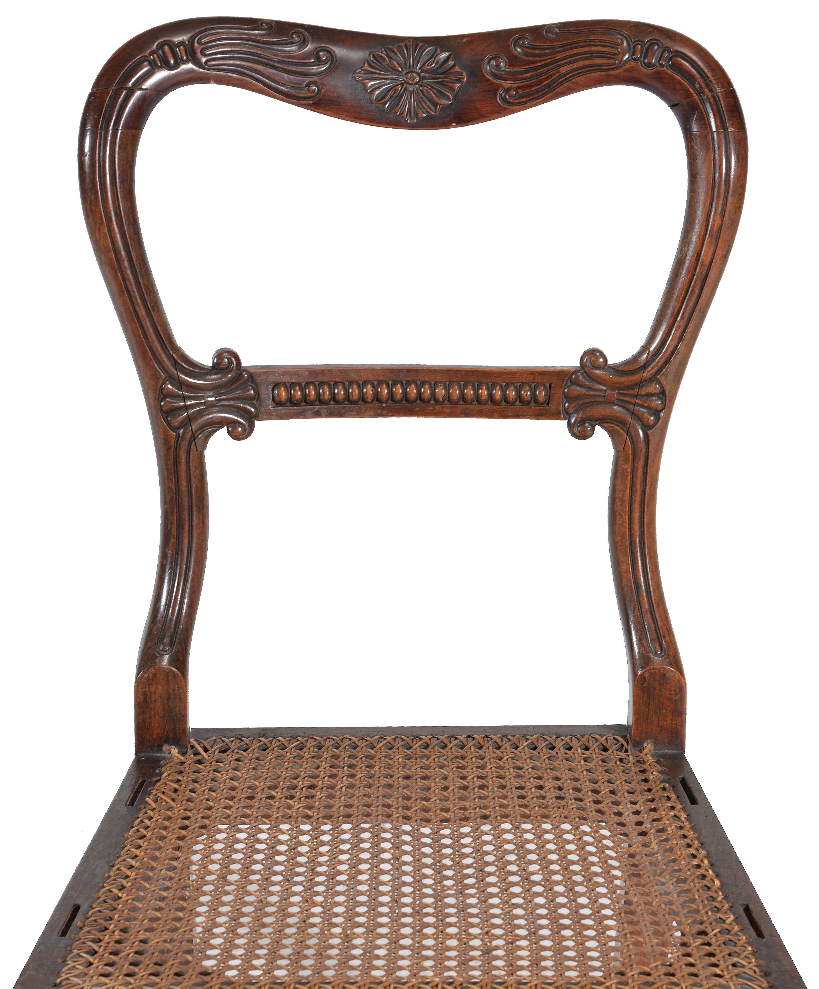 Inline Image - Lot 288: A set of six George IV simulated rosewood dining chairs, circa 1825 | Est. £600-800 (+fees)