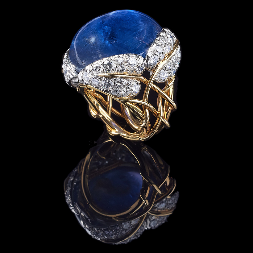 14448 Lot 339 - Tiffany & Co., Jean Schlumberger, a Star Sapphire and Diamond Dress Ring Sold for £68,750. 820w.jpg