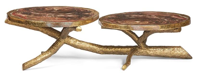 Inline Image - Lot 24: Jacques Duval-Brasseur (French, 1934-2021), a petrified tree and gilt bronze low table, second half 20th century | Est. £12,000-18,000 (+ fees)