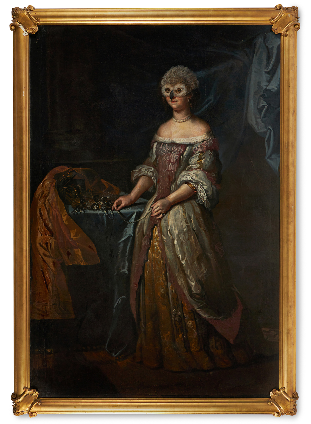 Inline Image - Lot 91A: James Perkins Studio, 'The Night Owl', Oil and acrylic on canvas | Est. £2,000-3,000 (+ fees)