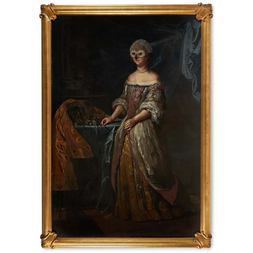 Inline Image - Lot 91A: James Perkins Studio, 'The Night Owl', Oil and acrylic on canvas | Est. £2,000-3,000 (+ fees)