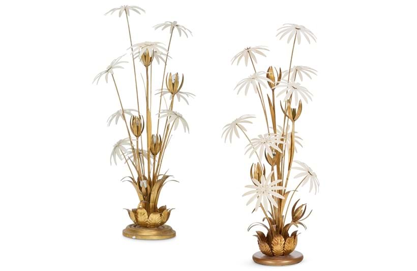 Inline Image - Lot 52: A matched pair of floral floor lamps, circa 1970 | Est. £1,200-1,800 (+ fees)