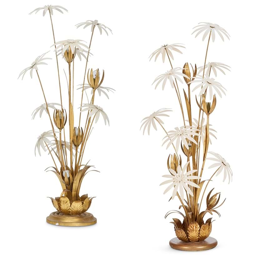 Inline Image - Lot 52: A matched pair of floral floor lamps, circa 1970 | Est. £1,200-1,800 (+ fees)