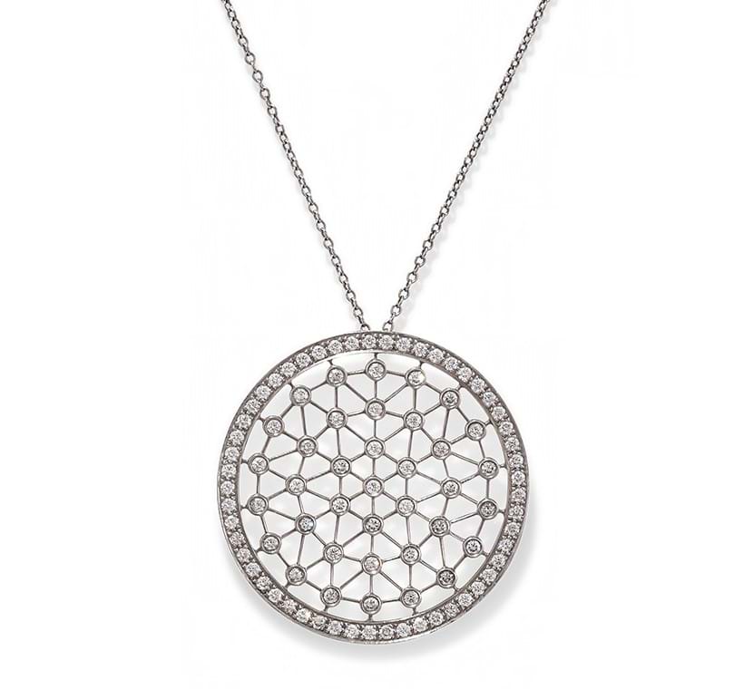 Inline Image - Tiffany & Co., a diamond set 'Voile' pendant | Sold for £3,276