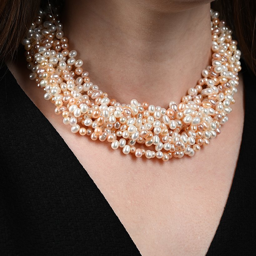 14575 Lot 322 - Paloma Picasso for Tiffany & Co., a multi strand freshwater cultured pearl necklace - Sold for £1,764.JPG