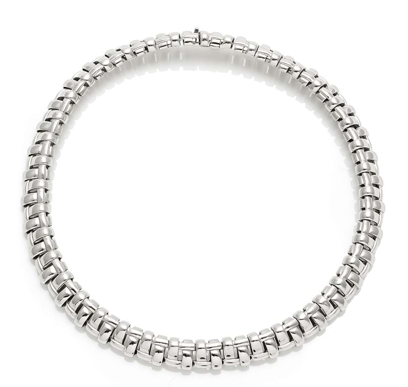 Inline Image - An 18 carat white gold collar necklace by Tiffany & Co | Sold for £4,750