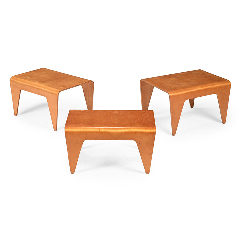 Marcel Breuer (Hungarian/American, 1902–1981) Set Of Three Nesting Tables, Designed 1936