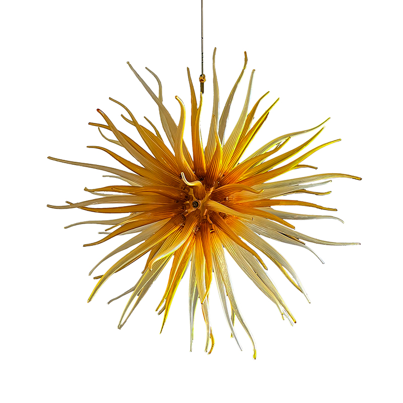 Italian Unique 'Sunbeam' Chandelier; 20th Century