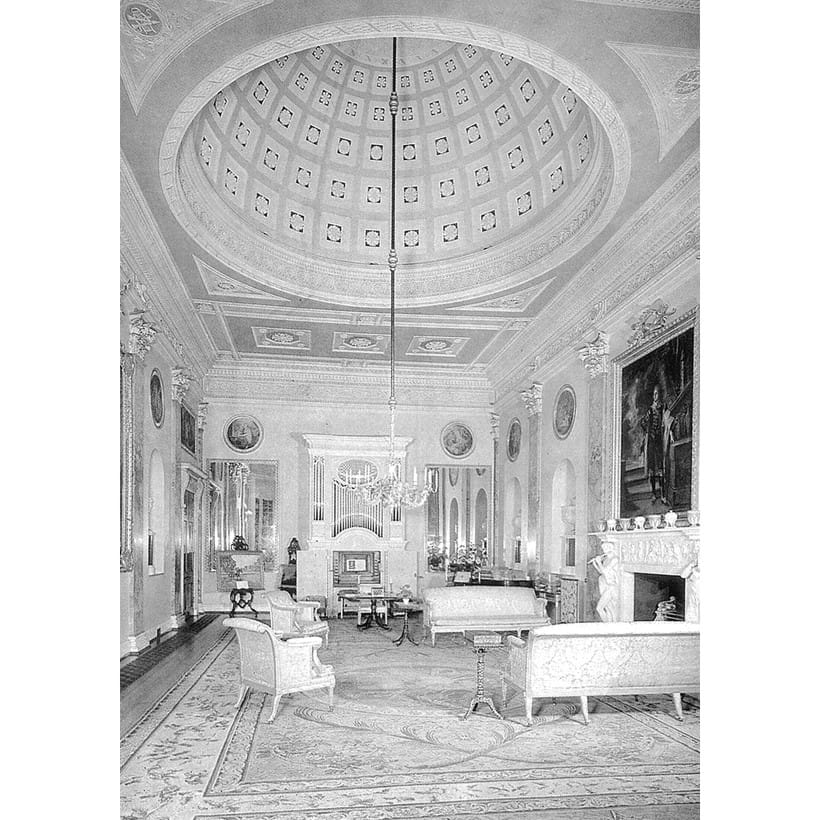 Inline Image - The Music Room at Powderham Castle, circa 1960 | Image courtesy of Courtenay Family Archive