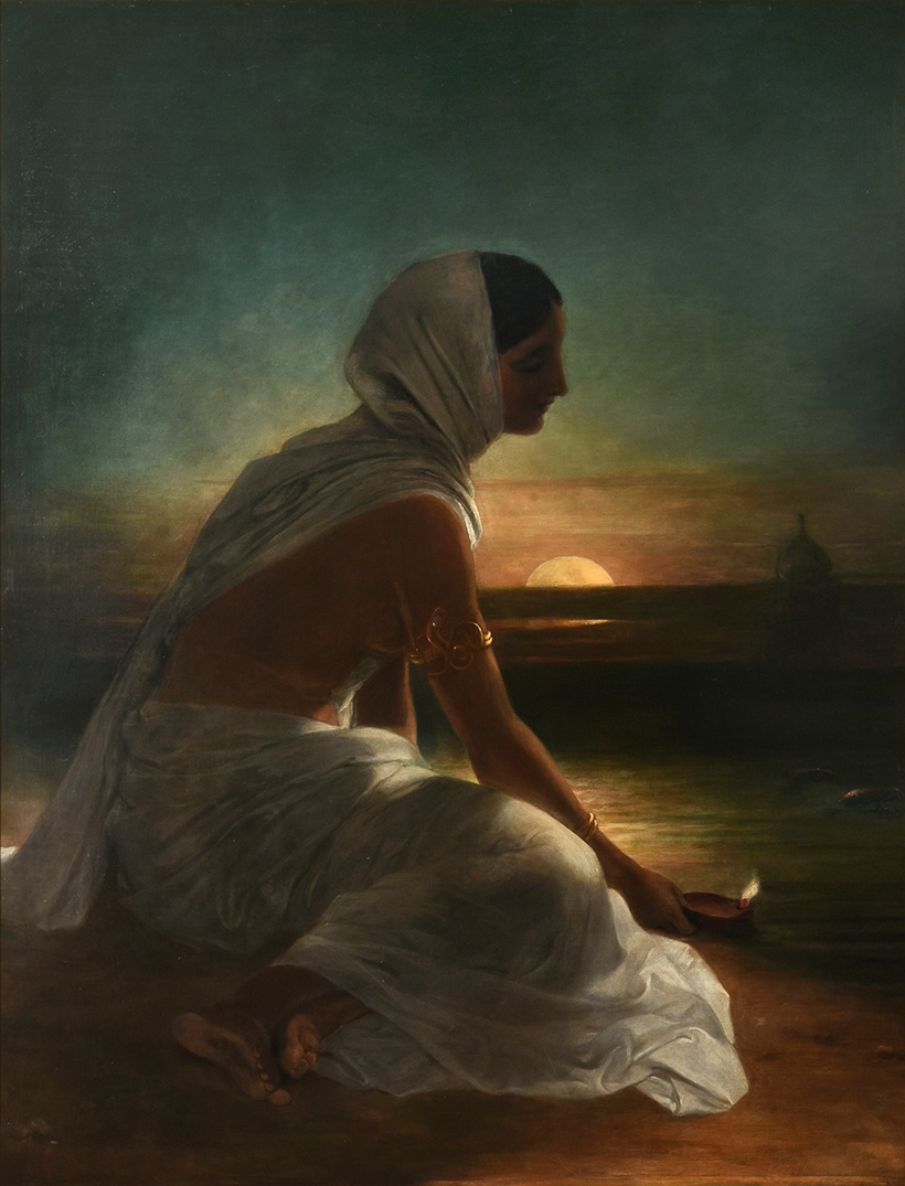 Inline Image - William Daniell, Karva Chauth, oil on canvas | Sold for £137,500