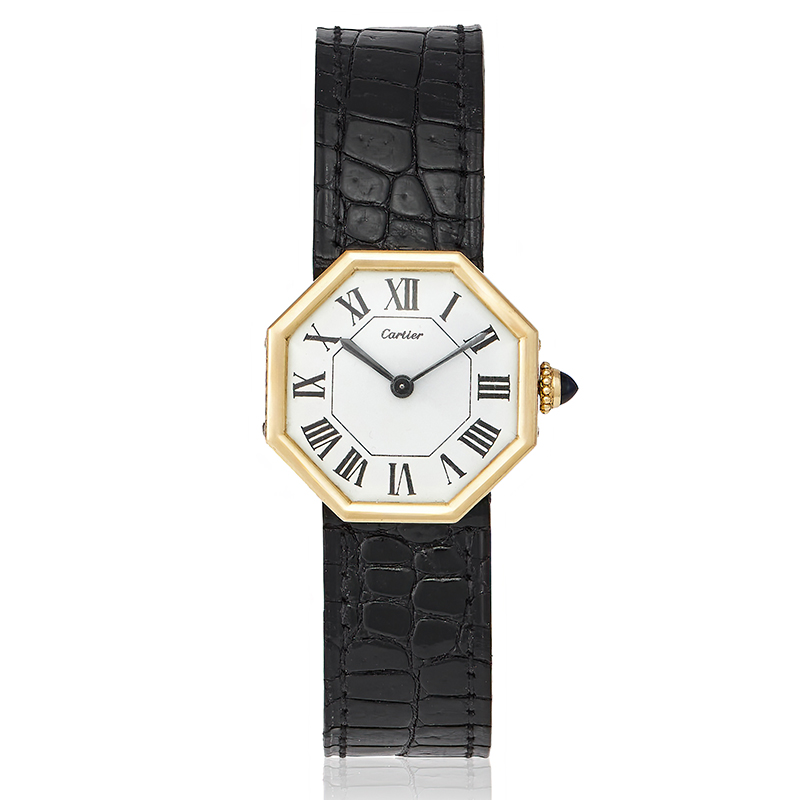 Cartier, ref. 1499 an 18 carat gold octagonal wristwatch, London 1974