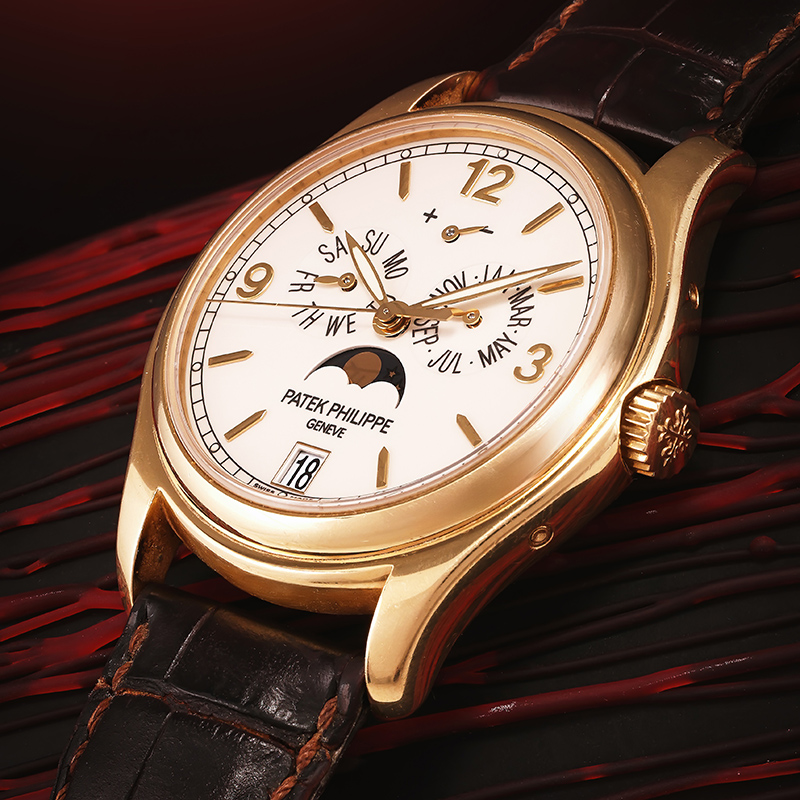 Patek Philippe, Annual Calendar, ref. 5146 an 18 carat gold annual calendar wristwatch with moonphase and power reserve indication, circa 2007