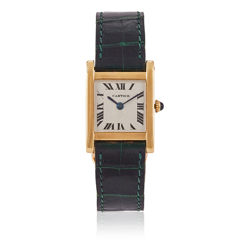 Cartier, Tank Normale, ref. 7574 an 18 carat gold wristwatch, no. 10228, London 1966