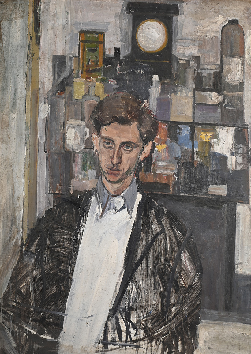 Inline Image - Lot 276: Keith Grant (British b. 1930), Self-portrait, oil on board, 1958 | Est. £500-700 (+ fees)