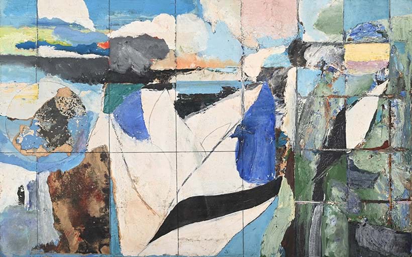 Inline Image - Lot 281: Keith Grant (British b. 1930), Iceland Idea, oil on canvas | Est. £400-600 (+ fees)