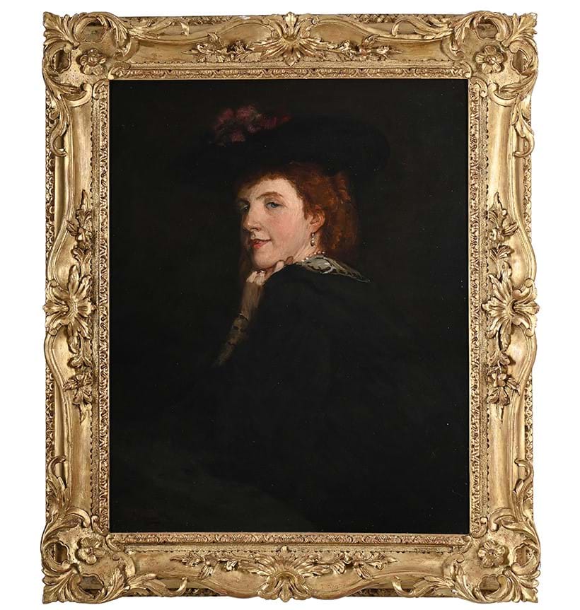 Inline Image - Lot 147: Sir John Lavery (British 1856-1941), Portrait of Mrs Geoffrey Birkbeck, 1905 | Signed (lower left); further signed, titled, inscribed and dated 1905 (verso) 80 x 65.5cm (31¼ x 25¾ in.) | Est. £10,000-15,000 (+ fees)