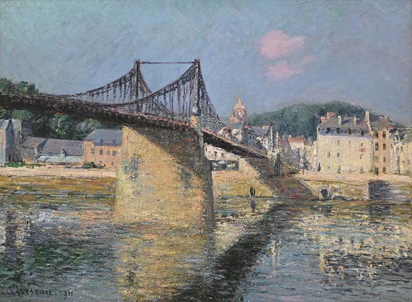Inline Image - Lot 173: Gustave Loiseau (French 1865-1935), Le Pont Suspendu d'Elbeuf, Soleil, oil on canvas | Est. £100,000-150,000 (+ fees)