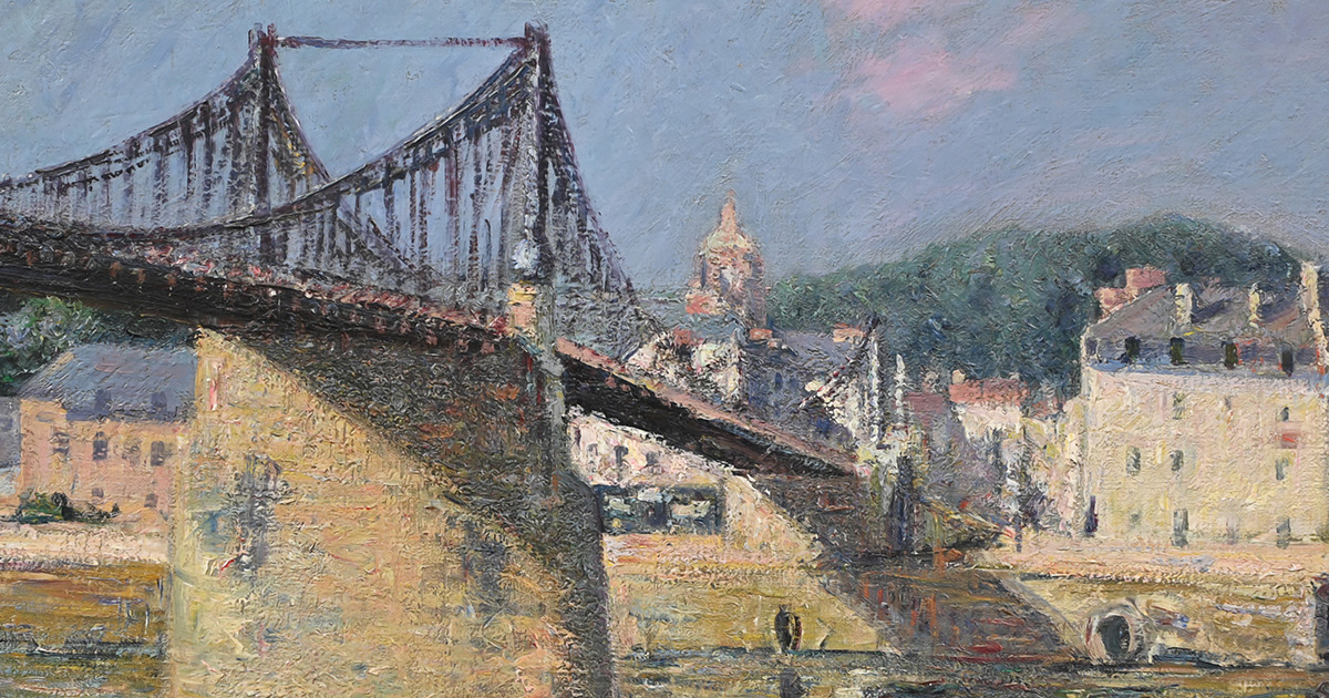 Gustave Loiseau - Bord de rivière, la Seine à Porte-Joie