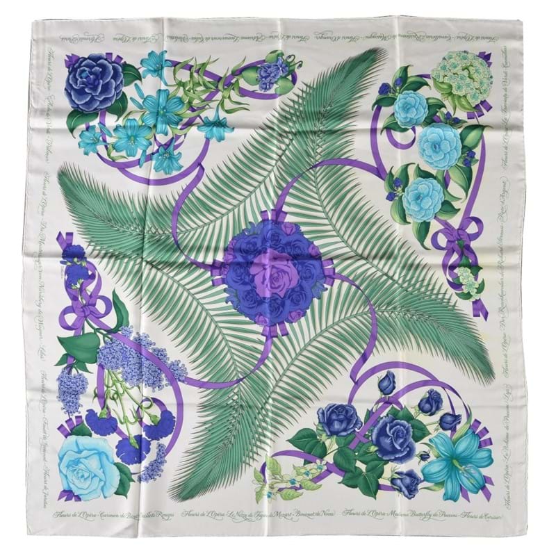 Hermès, Fleurs de l'Opera, a silk scarf designed by Julie Abadie