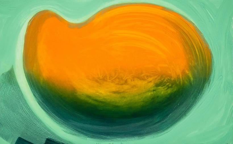 Inline Image - Lot 3: Howard Hodgkin (1932-2017), 'Mango (Heenk 83)', Etching with carborundum printed in colours, extensively hand-coloured in acrylic, 1990-91, | Estimate £3,000-5,000 (+ fees)