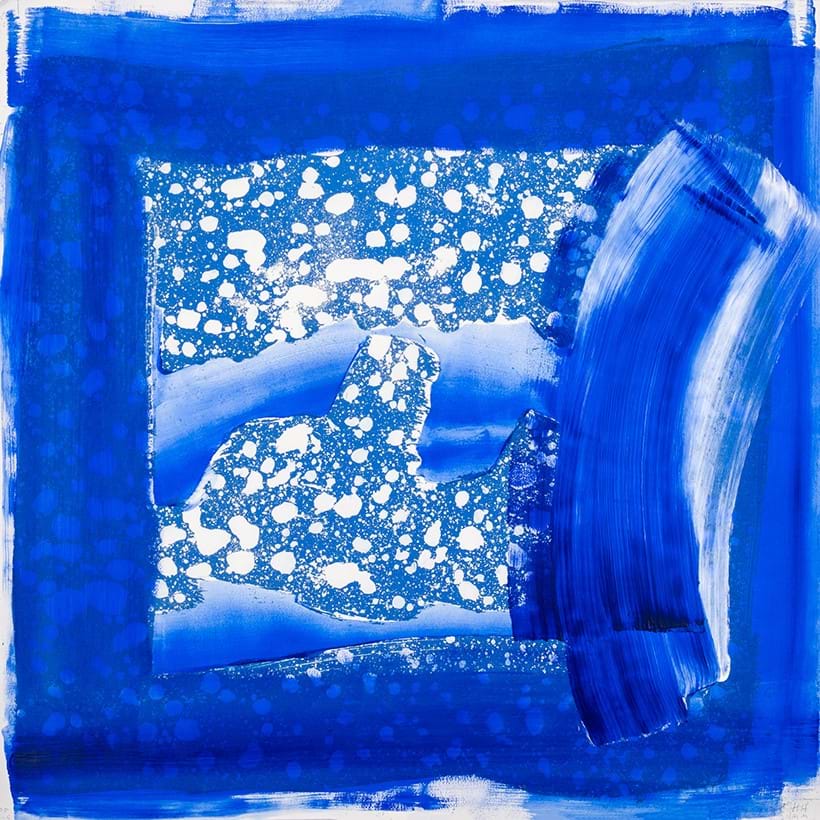 Inline Image - Lot 27: Howard Hodgkin (1932-2017), 'Frost (Heenk 103)', Lift-ground etching with aquatint printed in colours, extensively hand-coloured in acrylic, 2000-02 | Estimate £8,000-12,000 (+ fees)