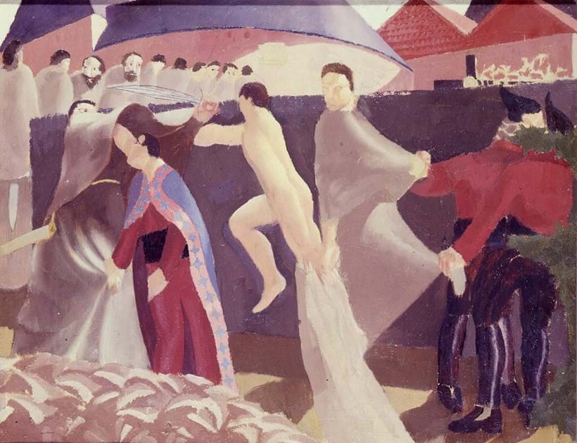 Inline Image - Stanley Spencer, RA, 'The Betrayal', 1919, Stanley Spencer Gallery, acquired with assistance from the V&A Purchase Grant Fund | Image copyright the Estate of Stanley Spencer/Bridgeman Images