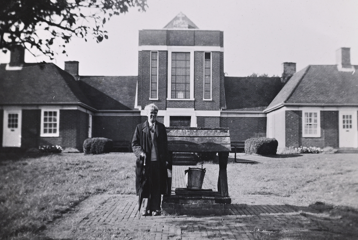 Stanley standing before the Sandham Memorial Chapel © The Estate of Sir Stanley Spencer full image.jpg