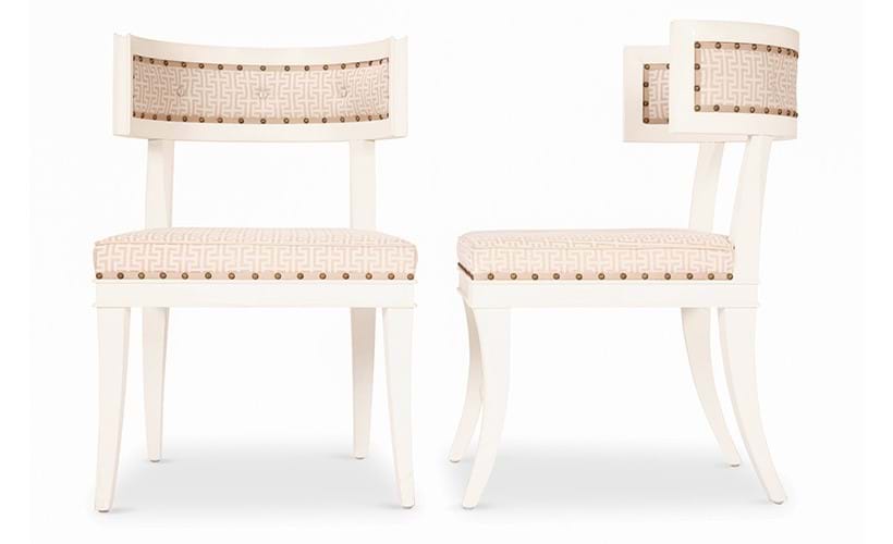 Inline Image - A pair of white painted 'Greek' chairs by Veere Grenney, modern | Est. £1,000-2,000 (+ fees)