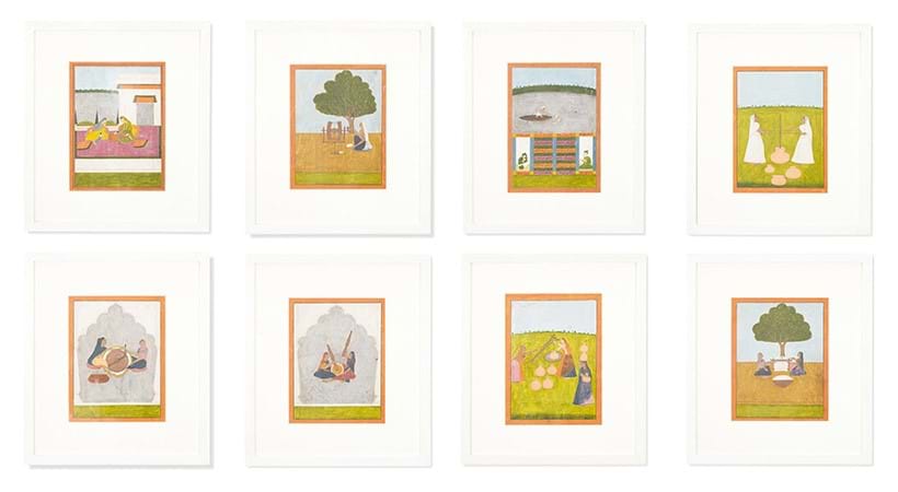 Inline Image - A set of eight Indian miniature paintings, late 19th/20th century | Est. £1,000-2,000 (+ fees)