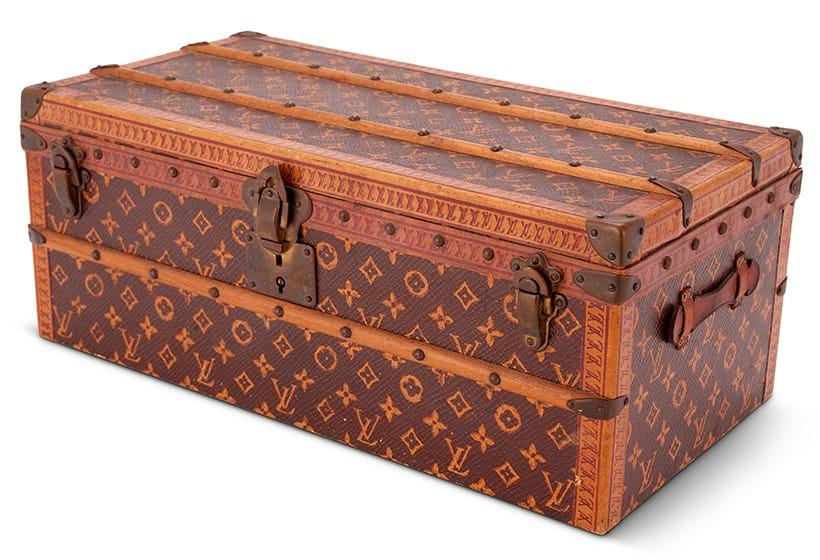 Inline Image - Louis Vuitton, Malle Fleurs, a Monogram canvas miniature trunk, circa 1920 | Sold for £6,000
