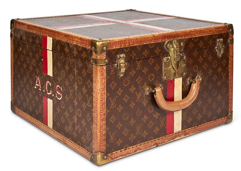 Inline Image - A Louis Vuitton leather and brass bound hatbox | Sold for £5,625