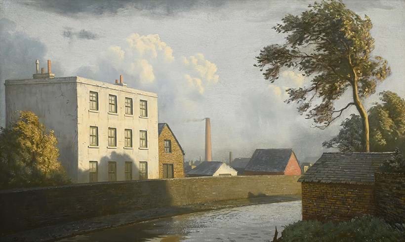 Inline Image - Lot 133: Algernon Newton (British 1880-1968), Passing Storm, Regent's Canal, oil on canvas, 1929 | Sold for £103,520