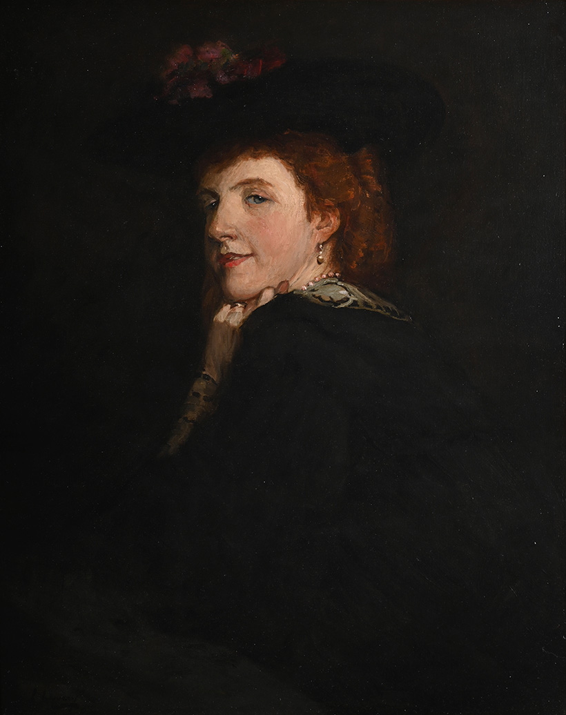 Inline Image - Lot 147: Sir John Lavery (British 1856-1941), Portrait of Mrs Geoffrey Birkbeck, oil on canvas, 1905 | Sold for £27,920