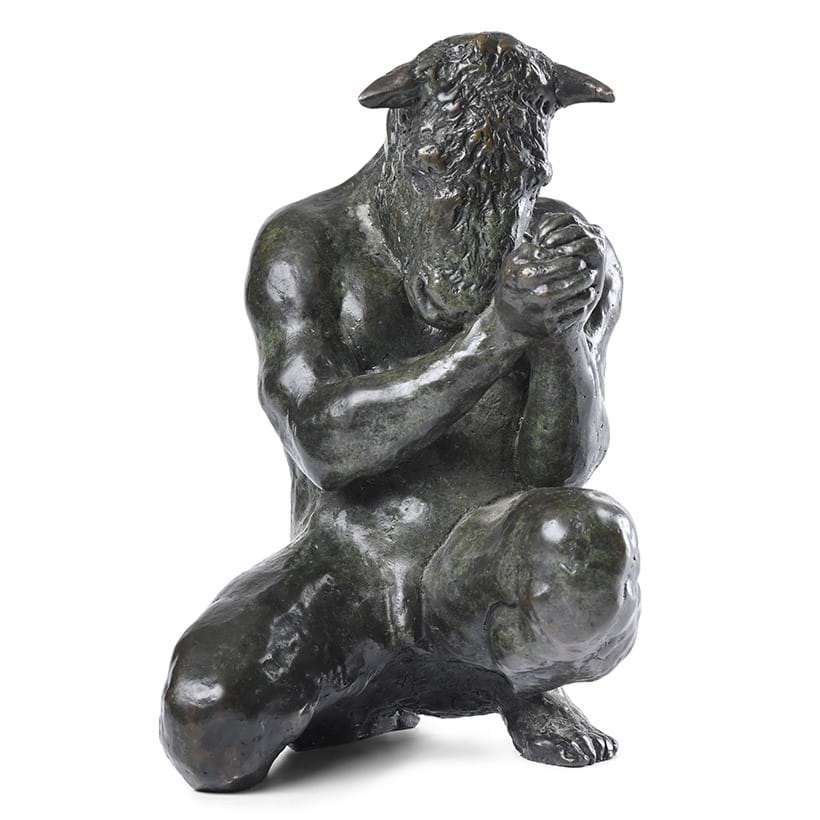 Inline Image - Lot 26: Beth Carter (British b. 1968), Minotaur and Moth, bronze | Sold for £11,430