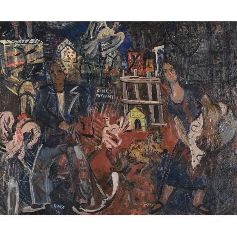 Inline Image - Anthony Gross (British 1905-1984), Chien Mechant, oil on canvas; sold for £5,952, November 2017