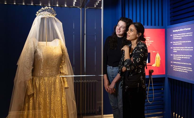 Inline Image - The wedding outfit on display at 'Dress Codes' at Kensington Palace | Image courtesy of Historic Royal Palaces