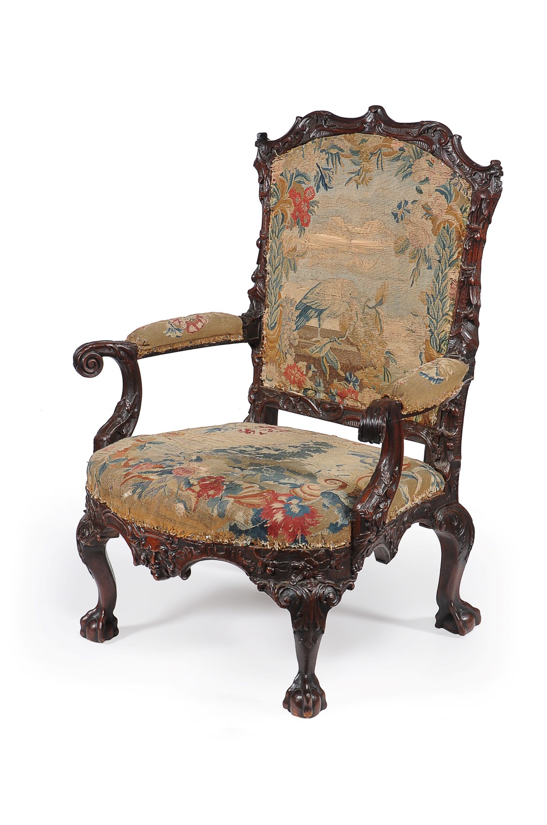 Inline Image - A George II 'red' walnut armchair, est. £8,000-12,000 (+fees)