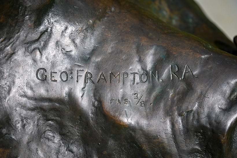 Inline Image - George Frampton's cast signature and fine arts edition mark