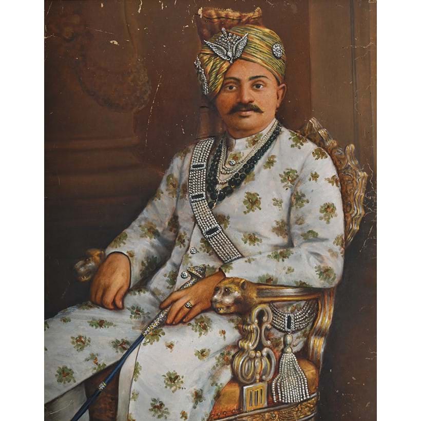 Inline Image - Lot 70: Indian School (20th Century), ‘The Coronation Portrait of 'Ranji'’, oil on board | Est. £3,000-5,000 (+ fees)