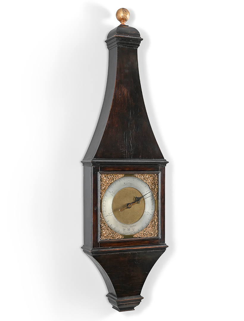 Inline Image - Lot 44: An important George I/II ebonised mercury wheel barometer, Francis Hauksbee, London, circa 1725-35 | Est. £12,000-18,000 (+ fees)
